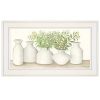 "Simplicity in White II" by Cindy Jacobs, Ready to Hang Framed Print, White Frame