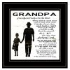 "My Grandpa is the Best" by Cindy Jacobs, Ready to Hang Framed Print, Black Frame