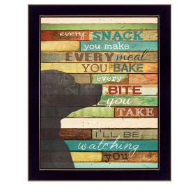 "I'll Be Watching You" By Marla Rae, Printed Wall Art, Ready To Hang Framed Poster, Black Frame