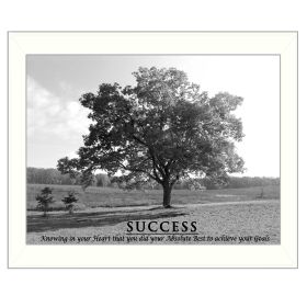 "Success" By Trendy Decor4U, Printed Wall Art, Ready To Hang Framed Poster, White Frame