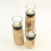 Driftwood Candle Holders Set of 3