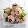 1pc, Realistic Peony Silk Flowers for Home Decor and Weddings - DIY Craft and Bridal Bouquet - Indoor and Outdoor Decoration