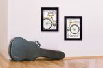 "Pedal it Out" 2-Piece Vignette by Marla Rae, Black Frame