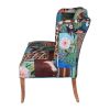 Vesta Bird Collage Print Settee, Multicolor