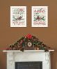 "All Hearts Come Home for Christmas" 2-Piece Vignette by Artisan Cindy Jacobs, Ready to Hang Framed Print, White Frame