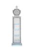 ACME Noralie GRANDFATHER CLOCK W/LED Mirrored & Faux Diamonds AC00351