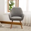 Tuchico Contemporary Fabric Accent Chair, Gray