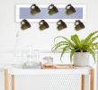 7-Peg Mug Rack by Millwork Engineering, White Frame