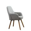 Tuchico Contemporary Fabric Accent Chair, Gray