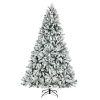 7.5ft Automatic Tree Structure PVC Material Green Flocking 1450 Branches Christmas Tree