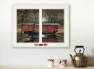 "Warm Summer's Eve" by Billy Jacobs, Ready to Hang Framed Print, White Window-Style Frame