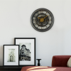 Mainstays Indoor Round 11.5" Oil Rubbed Bronze Cutout Gear Industrial Analog Wall Clock with Arabic Numbers