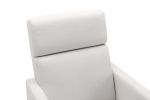 Modern Upholstered Rocker Nursery Chair Plush Seating Glider Swivel Recliner Chair, Beige