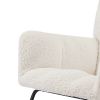 Leisure Sofa Glider Chair, Comfy Upholstered Lounge Chair with High Backrest, for Nursing Baby, Reading, Napping Beige