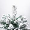 7.5ft Automatic Tree Structure PVC Material Green Flocking 1450 Branches Christmas Tree