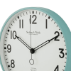 Mainstays Indoor 11.5" Round Mint Green Arabic Retro Schoolhouse Analog Wall Clock