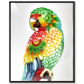 Quilted Paper Painting Creative Handmade Crafts (Option: Parrot-Basic)