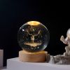 1pc Creative Crystal Ball Decoration; Desktop Night Light; Bedroom Night Light Valentine's Day Gifts Birthday Gifts