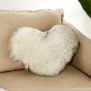 1pc Boho Love Heart Plush Throw Pillow - Fluffy Luxury Cushion for Couch, Sofa, Bed - Detachable and Machine Washable Home Decor