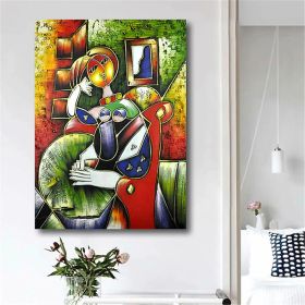 Hand Painted Oil Paintings Hand Painted Wall Art Abstract Modern Figure Picasso Girl Lady Nude Living Room Hallway Luxurious Decorative Painting (size: 150X220cm)