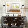 Frameless Rectangular LED Light Bathroom Vanity Mirror